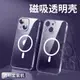 Magsafe磁吸透明蘋果14Promax手機殼新款適用iPhone13全包防摔12無線充電11超薄軟殼14男女14plus簡約保護套