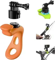 TELESIN°Handlebar Mount Quick Release 360 Flexible Bike Mount Wrap Band Bicycle Motorcycle Roll Bar Tube Stick Pole Mounting Accessories for Go Pro 12 11 10 8 Insta360 X5 DJI Action 4 Pocket 3 etc
