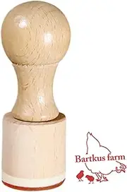 Egg Stamper - Custom Egg Marking Tool, Reusable Stamp Kit | Portable Decorative Imprint Maker With Ink Pad, Food Grade Stamp Date Labels, C