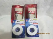 2 Ace Bandages 4" Width - 1.4 YDS. - Length 1.3m Plus 2 Rite Aid Sports Tape 1-1