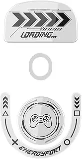 Mouse Feet Skates for Logitech G Pro X Superlight 2 Wireless Gaming Mouse, Rounded Curved Edges Flawless Glass Mouse feet Replacement, Super Fast Smooth and Durable Sole (White)
