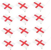 MOTHNUR Hand Held Flags Set 12pcs England Flags Stick for Soccer Matches for Celebrations