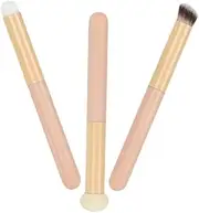 SOESFOUFU 3pcs Makeup Sponge Brush for Concealer Versatile Applicators for Effortless Highlighting and Contouring Soft Bristle Sponge Heads for Under Eye Beauty