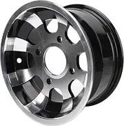 Gearwell ATV Wheel Hub, 10 Inch Rim, Aluminum Alloy Quad Bike Wheel, Go Kart Cart Alloy Wheel Replacement (Front 140mm / 5.5in Width)