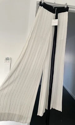 Sass And Bide Birdcage Pants White Wide Leg Size 36/6