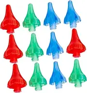 12pcs Ear Wash Nozzle Ear Cleaning Tools Ear Cleaning Finger Caps Ear Wax Removal Earwax Remover Ear Cleaner Ear Accessories Ear Irrigation Ear Clean Tools Ear Washer