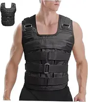 Yardwe Adjustable Weight Vest Gym Running Strength Training Vest for Men Women Stylish Comfortable Black