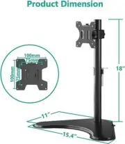 Wali Computer Single Monitor Desk Mount