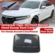 Carbon Fiber Style Add on Front Bonnet Hood Scoop Vent Cover For Honda Accord