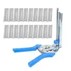 1pc Hog Plier Tool and 600pcs M Clips Chicken Mesh Cage Wire Fencing4576