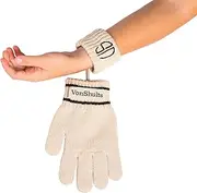 [VonShults] Wool Cute Kids Teens Winter Snow Gloves -Never-Lose Patented Design with Elastic String Warm in Cold Weather 4 t-7t
