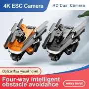 Drone 4k HD Dual Camera Obstacle Avoidance Brushless Motor Helicopter Kids Gift