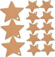 DOITOOL 100pcs Star Shaped Paper Tags Unique Blank Labels for Weddings Showers Graduations Birthdays Versatile Crafting Decoration Tags Durable