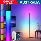 RGB LED Floor Corner Lamp Light Stand Bluetooth Remote Streaming Gaming Decor