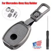 Car Smart Fob Key Cover Case Shell For Mercedes Benz Holder Accessories