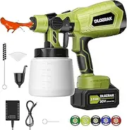 Paint Sprayer with Batteries, Durable Cordless Paint Sprayer, Paint Sprayer for House Painting, Full Accessories, Easy to Clean, Suitable for Furniture, Fences, Doors, Garden Chairs, etc