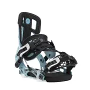Nidecker Flow NX2 Hybrid Men's Rear Entry Snowboard Bindings, Cyan, X-Large MY25