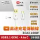 PX大通ECA3-100W USB 3.1 GEN1 C to A超高速充電傳輸線 1米