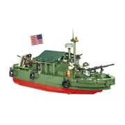 618pc Vietnam War Patrol Boat River MkII Building Vehicle Kit 28x14.5cm