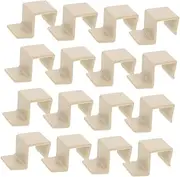 Generic 20pcs Bed Frame Hardware with Board Support Brackets Non Hook Furniture Support Feet Versatile Plastic Hooks for Bed and Easy Access to Accessories
