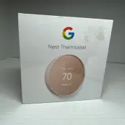 Google Nest Thermostat Sand G4CVZ Programmable Wi-Fi Wall Mount Alexa New Sealed