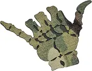[LEGEEON] Hang Loose Shaka Lasercut Patch Morale [Multicam]
