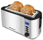 ECT4400B# Long Slot 4 Slice Toaster, Countdown Timer, 6 Toast Setting, Defros...