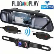Wireless Backup Camera Kit With 4.3" Monitor, Easy Plug And Play Installation, Super Night Vision, Car Rear View Camera System, For Safe Reversing ...