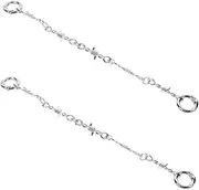 [Holibanna] 2pcs Shoe Charms Chains for DIY Decoration Stylish Slippers Chain Accessories Lightweight Easy to Install for Fashionable Footwear
