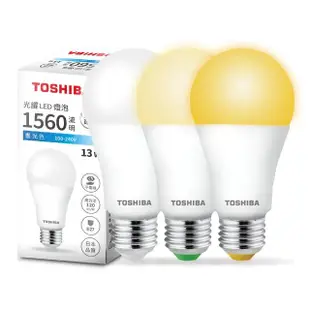 【TOSHIBA 東芝】光耀 13W LED燈泡 6入(白光/自然光/黃光)