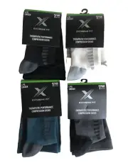 Extreme Fit Compression Socks Therapeutic Performance L/XL Unisex 4 Pack
