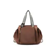 Multifunctional Travel Duffel Bag Cradle Bag Backpack Grocery Bag-Coffee