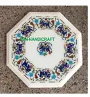 18" Stone Inlay Italian Marble Center Coffee Table Top Octagon Malachite c1