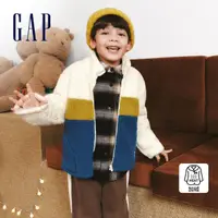 在飛比找momo購物網優惠-【GAP】男女幼童 Logo仿羊羔絨/刷毛外套-多色可選(8