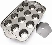 12 Cavity Mini Cheesecake Pan with Removable Bottom