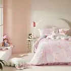 Adairs Kids Unicorn Squad Pink Quilted Quilt Cover Set