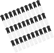 TOGEVAL 60pcs Bottle Mouth Needle Eyelash Glue Stopper Plug Glue Applicator Glue Nozzle Tip Glue Bottle Replacements Glue Anti-blocking Pin Eyelash Glue Gasket Stainless Steel