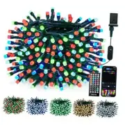 Color Changing Christmas Lights Outdoor, 66Ft 200 LED Smart RGB String 66 Ft