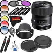 Sigma 35mm f/1.4 DG HSM Art Lens (Intl Model) Version Professional Accessory Com