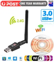 USB WiFi Dongle Adapter 600Mbps Wireless Network For Laptop Desktop PC Antenna