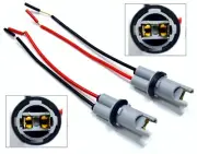 Universal Pigtail Wire Female Socket 168 T10 PGL License Plate Tag Light Plug Q