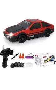 Remote Control Car RC Drift Car 2.4GHz 1:24 Scale 4WD 15KM/H High Speed Model Ve