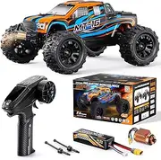 AINIUNIU MT-16 1/14 Brushless Fast RC Cars,rc Cars 4X4 for Adults Fast 50 mph,High Speed RC Car 4WD Off Road RC Cars,Terrain RC Truggy for Snow,Sand Compatible with 3S 2200 mAh Battery,Suitable Gift