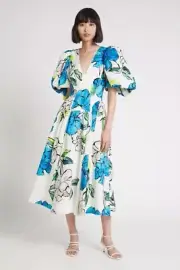 AJE BNWT PEDESTAL CORSET MIDI DRESS COOL CAMELLIA - SIZE 10 AU/6 US (RRP $625)