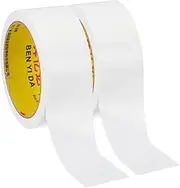 uxcell 1.6"x0.01" Bookbinding Tape, 22 Yard Total 2 Roll Cloth Bookbinding Repair Tape Book Binding Tape Self Adhesive for Repairing Old Books, White