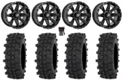 Sedona Sparx 14" Wheels Black 30" ACP Tires Polaris RZR XP 1000 / PRO XP