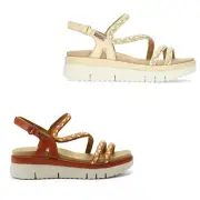 Women Pikolinos Palma Leather Wedge Platform Sandals Braided Details NEW
