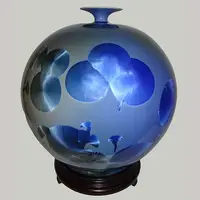在飛比找PChome24h購物優惠-大地之光14inch圓球 結晶釉瓷器