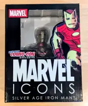 DIAMOND SELECT MARVEL ICONS SILVER AGE IRON MAN BUST 5" NYCC 2007 LTD ED 213/750