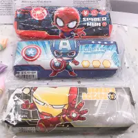 在飛比找蝦皮購物優惠-英雄系列 筆袋 美國隊長 超人 鋼鐵俠 蜘蛛俠 學生筆盒 筆